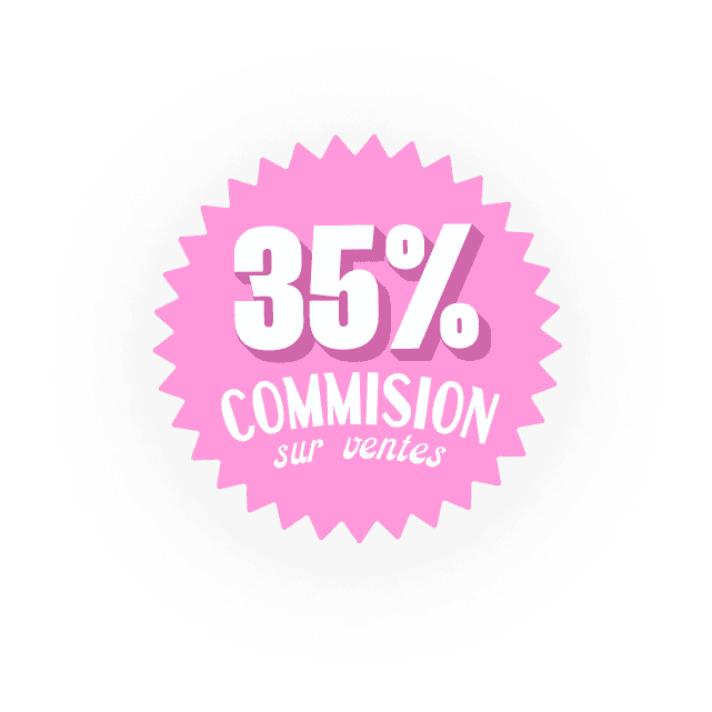 35% de comission sur vente